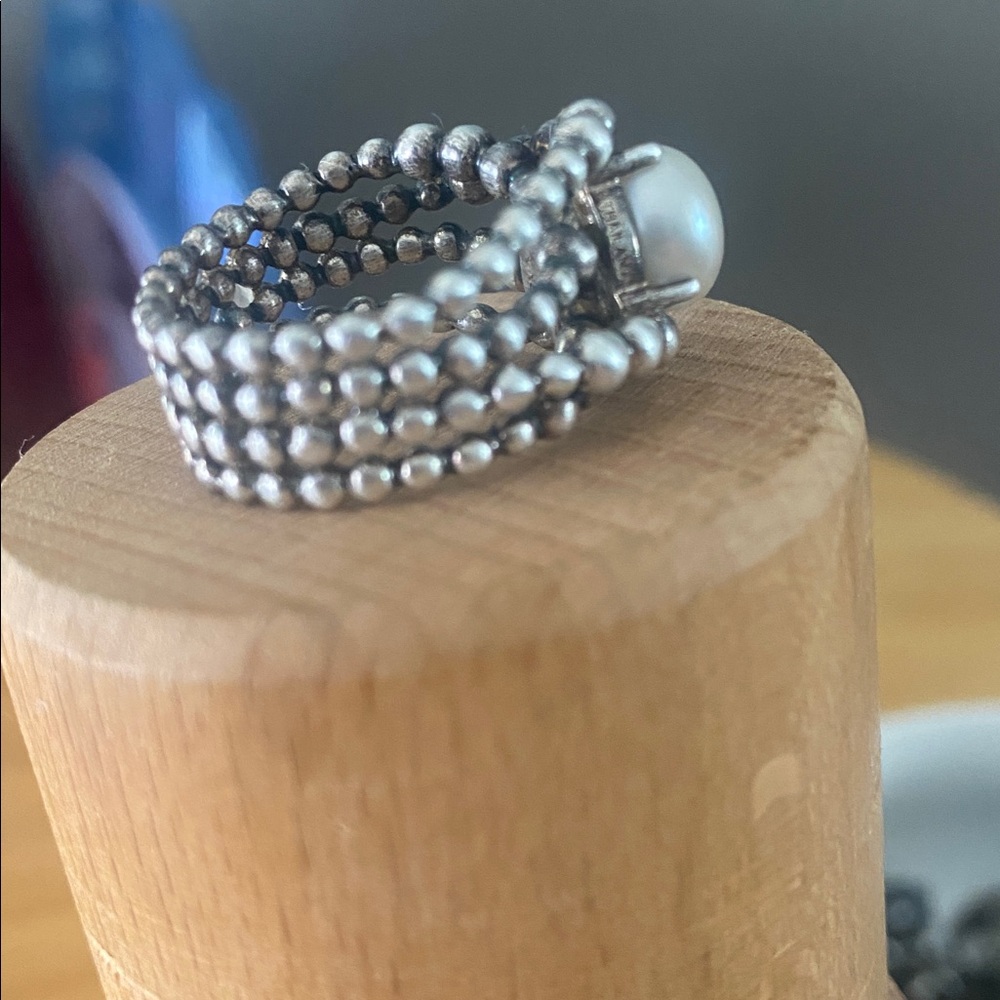 Michael Dawkins Pearl Ring size 8 - Picture 5 of 5